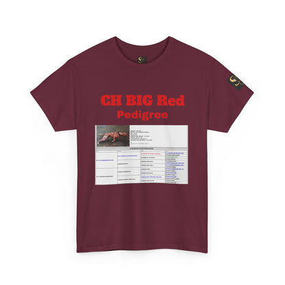History T‑Shirt — "CH BIG Red" Pedigree Graphic Tee