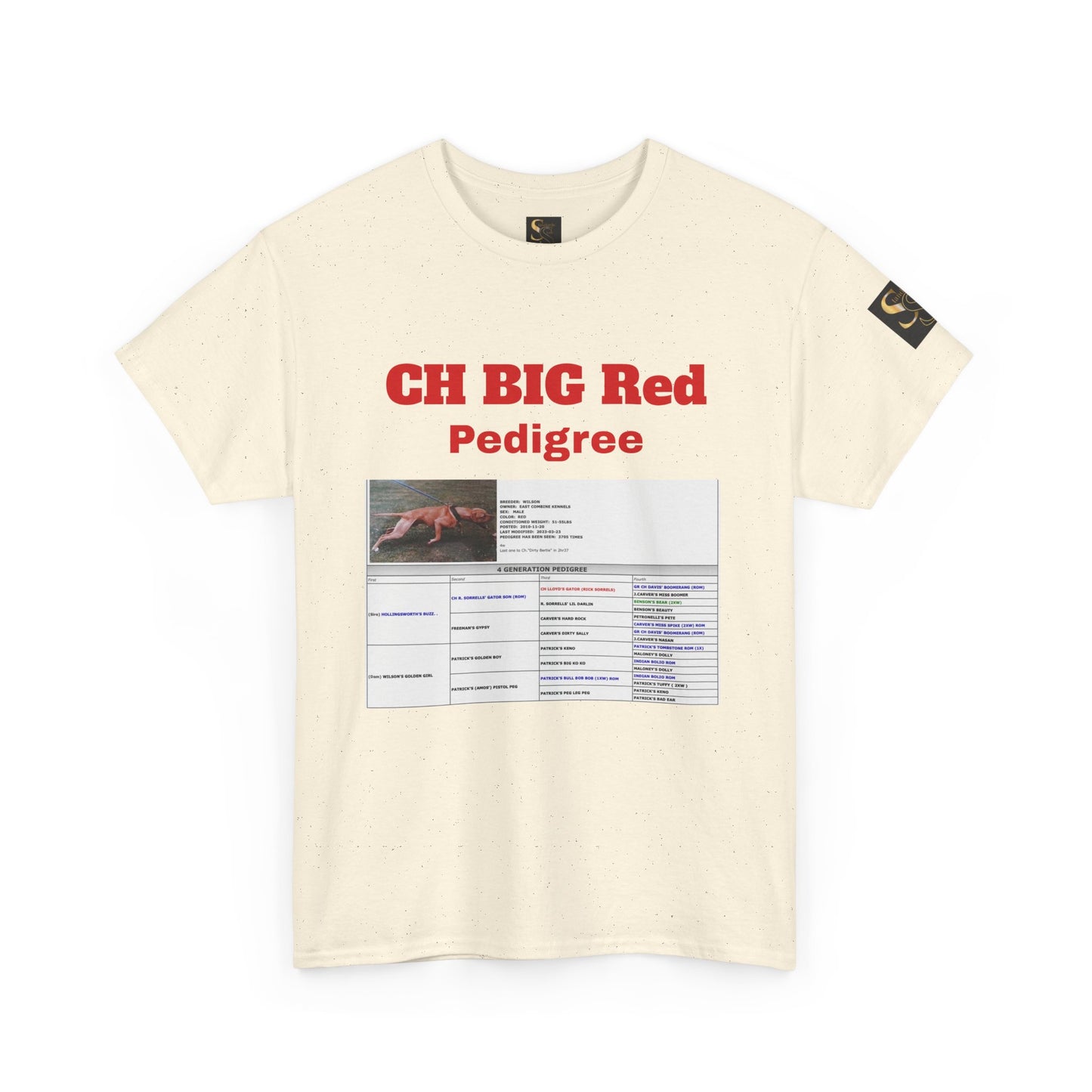 History T‑Shirt — "CH BIG Red" Pedigree Graphic Tee
