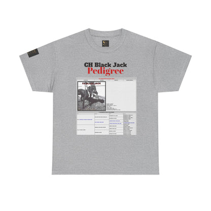 T-Shirt — "CH Black Jack" Pedigree Graphic Tee (Know Your History)