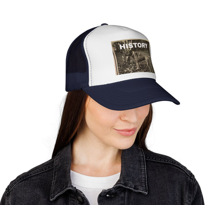 Vintage-Inspired History Trucker Cap, Retro Baseball Hat, Dog Lover Gift, Outdoor Style, Casual Headwear