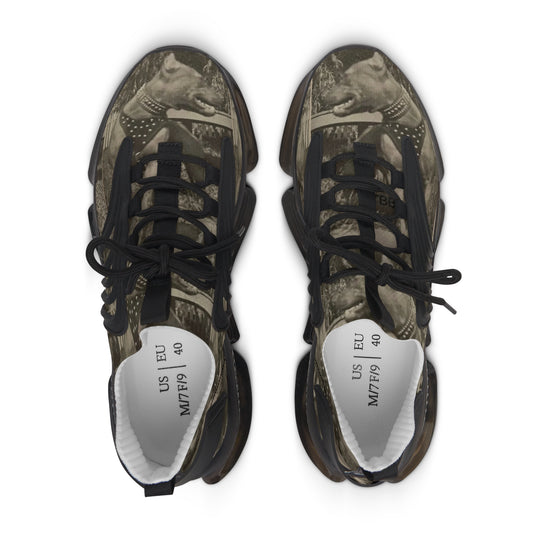 Trendy Women's Mesh Sneakers with Unique Artistic Design