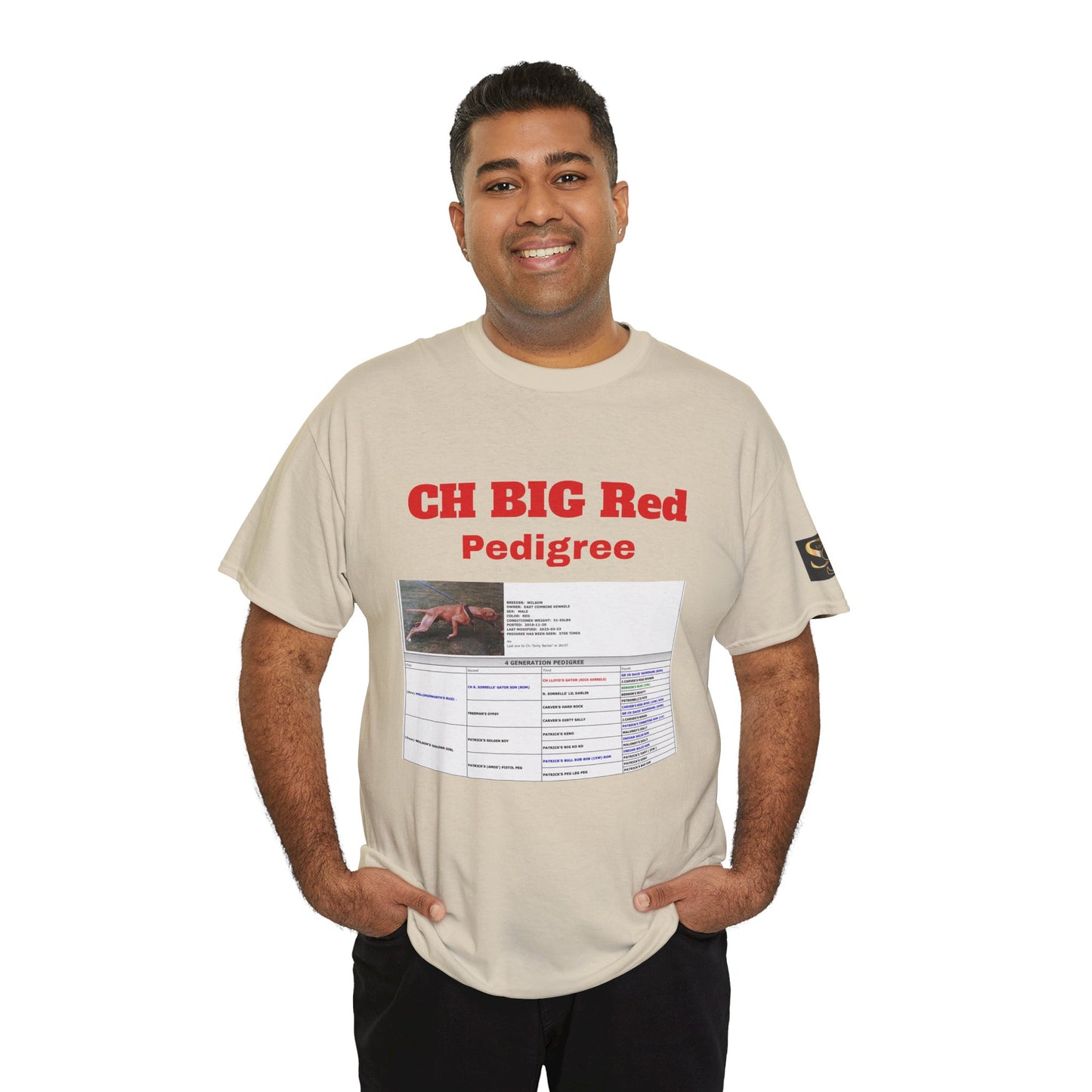 History T‑Shirt — "CH BIG Red" Pedigree Graphic Tee