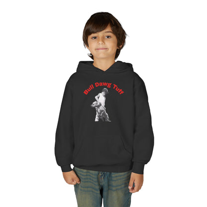 Youth Hoodie — "Bull Dawg Tuff" Graphic Sweatshirt