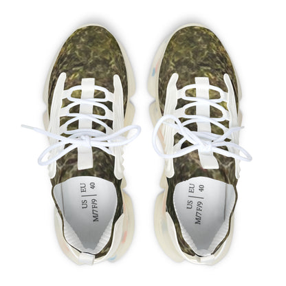 Women’s Mesh Sneakers — Olive Camo Athletic Shoes for Casual, Everyday Wear