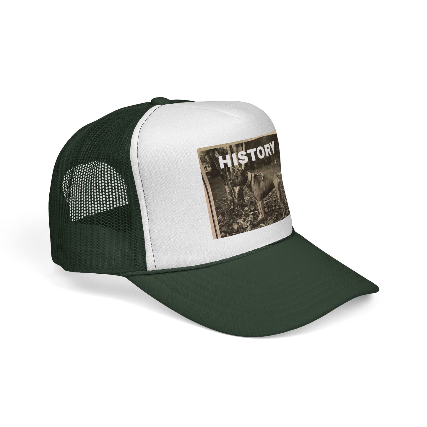 Vintage-Inspired History Trucker Cap, Retro Baseball Hat, Dog Lover Gift, Outdoor Style, Casual Headwear