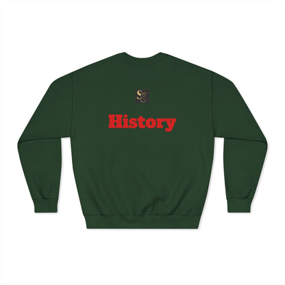Pedigree History Crewneck Sweatshirt — Vintage Dog Pedigree Print