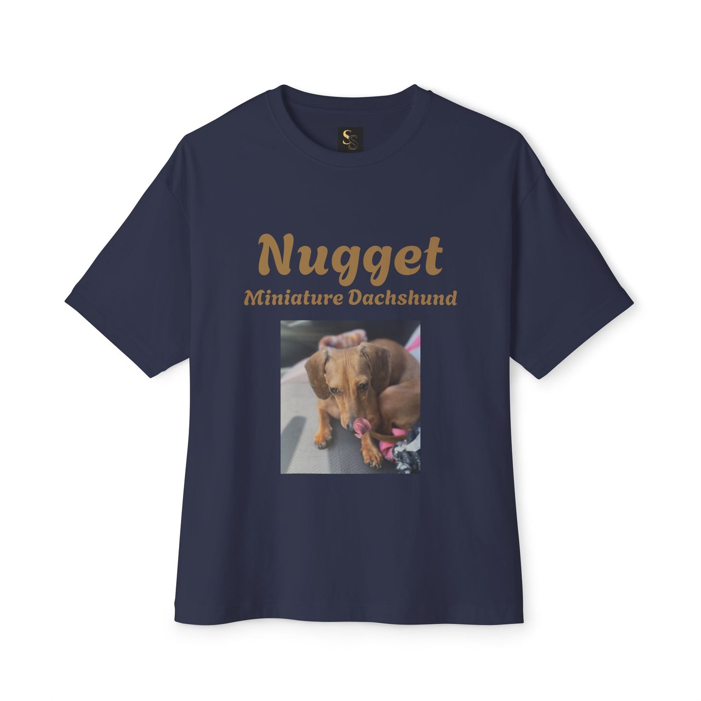 Nugget Dog Lover Oversized Tee, Funny Pet Shirt, Unisex Animal Tee, Casual Dog Owner Gift, Comfortable Boxy T-Shirt