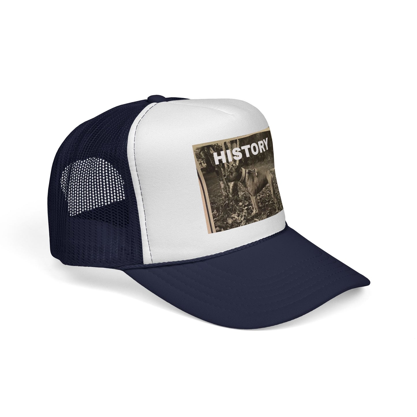 Vintage-Inspired History Trucker Cap, Retro Baseball Hat, Dog Lover Gift, Outdoor Style, Casual Headwear