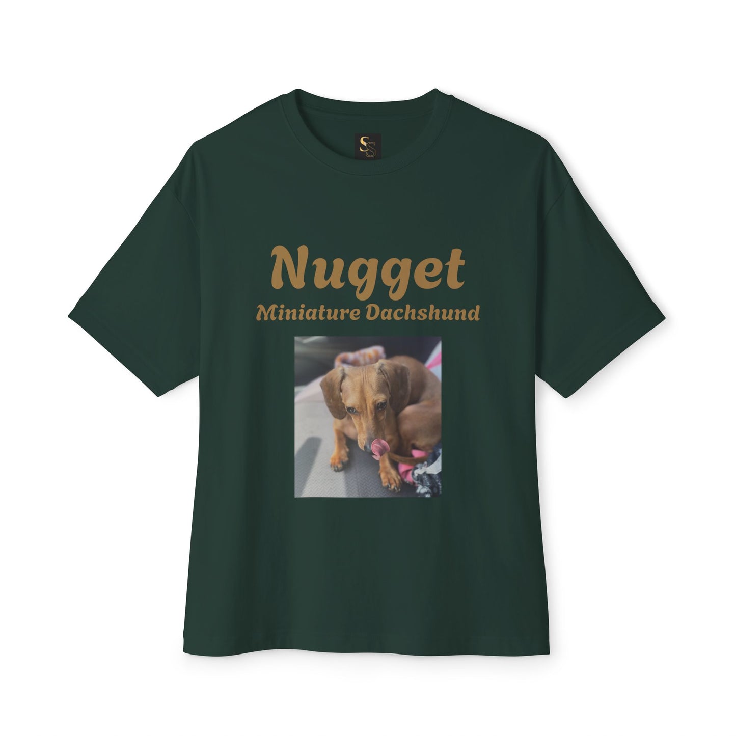 Nugget Dog Lover Oversized Tee, Funny Pet Shirt, Unisex Animal Tee, Casual Dog Owner Gift, Comfortable Boxy T-Shirt