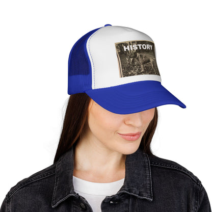 Vintage-Inspired History Trucker Cap, Retro Baseball Hat, Dog Lover Gift, Outdoor Style, Casual Headwear
