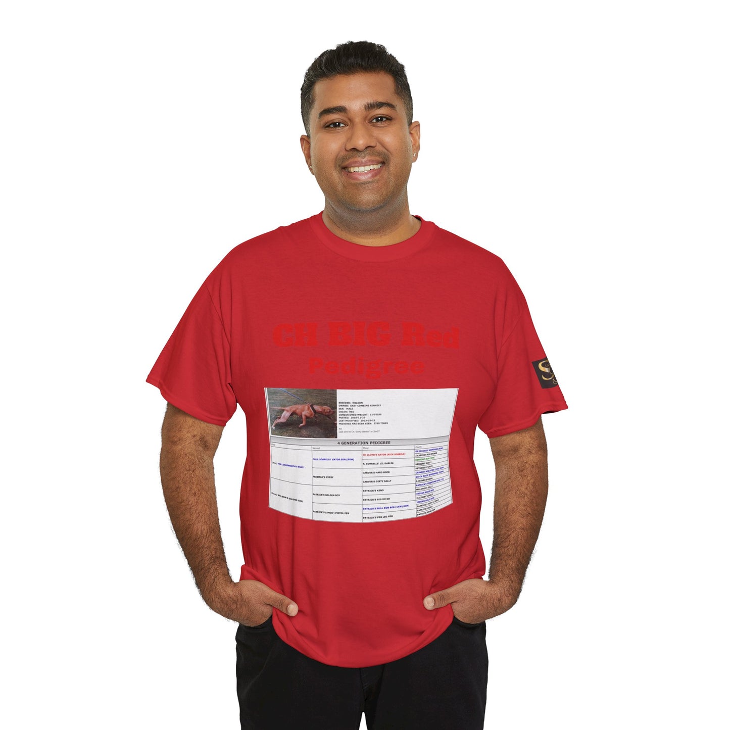 History T‑Shirt — "CH BIG Red" Pedigree Graphic Tee