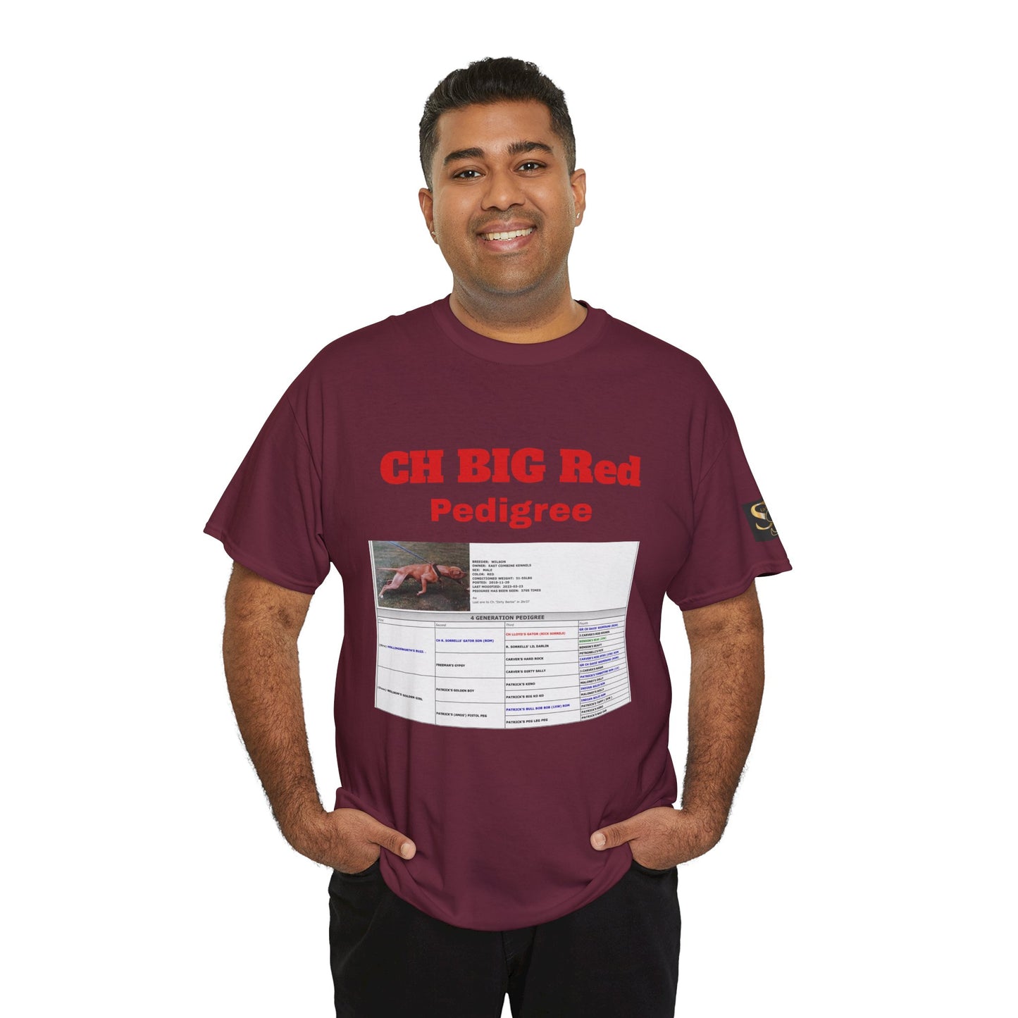 History T‑Shirt — "CH BIG Red" Pedigree Graphic Tee