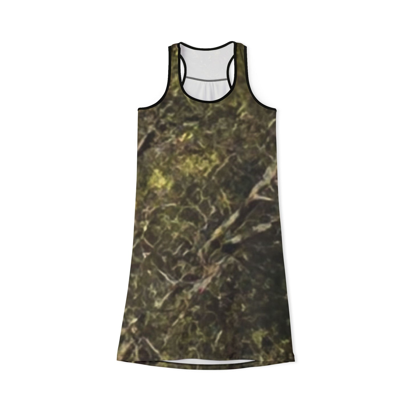 Racerback Camouflage Forest Dress — Women's All-Over Print Nature Vibe