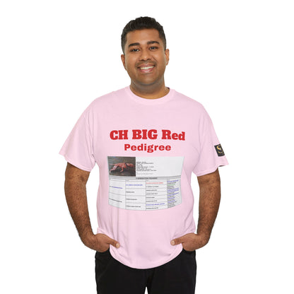 History T‑Shirt — "CH BIG Red" Pedigree Graphic Tee